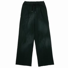 画像1: DAIRIKU/"Water-repellent" Vintage Wash Wide Sweat Pants（Mud Black）［ワイドスウェットパンツ-23秋冬］ (1)