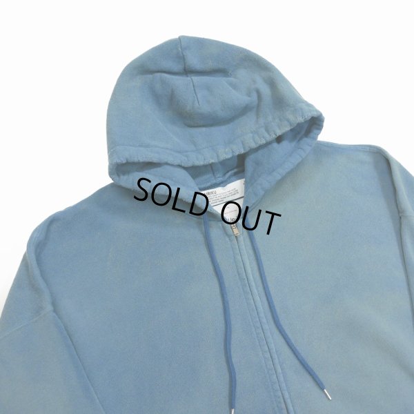 画像4: DAIRIKU/"Water-repellent" Vintage Wash Hoodie（Youth Blue） 【30%OFF】［ジップアップフーディー-23秋冬］