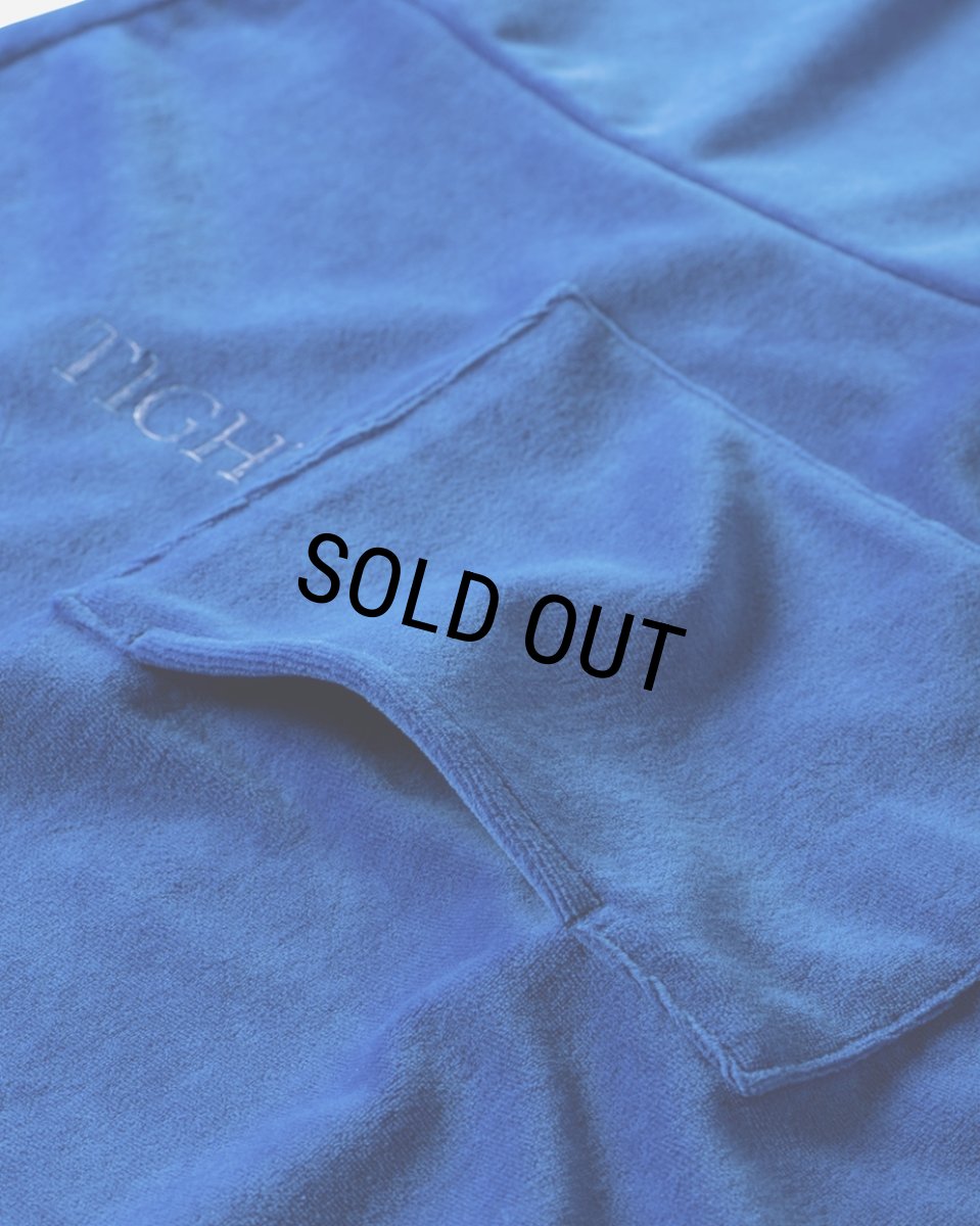 画像4: TIGHTBOOTH/STRAIGHT UP VELOUR T-SHIRT（Blue）［ベロアT-23秋冬］ (4)