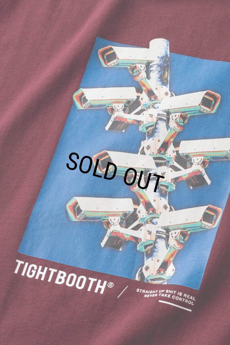 画像3: TIGHTBOOTH/SECURITY LEVEL ∞ T-SHIRT（Wine） 【30%OFF】［プリントT-23秋冬］ (3)