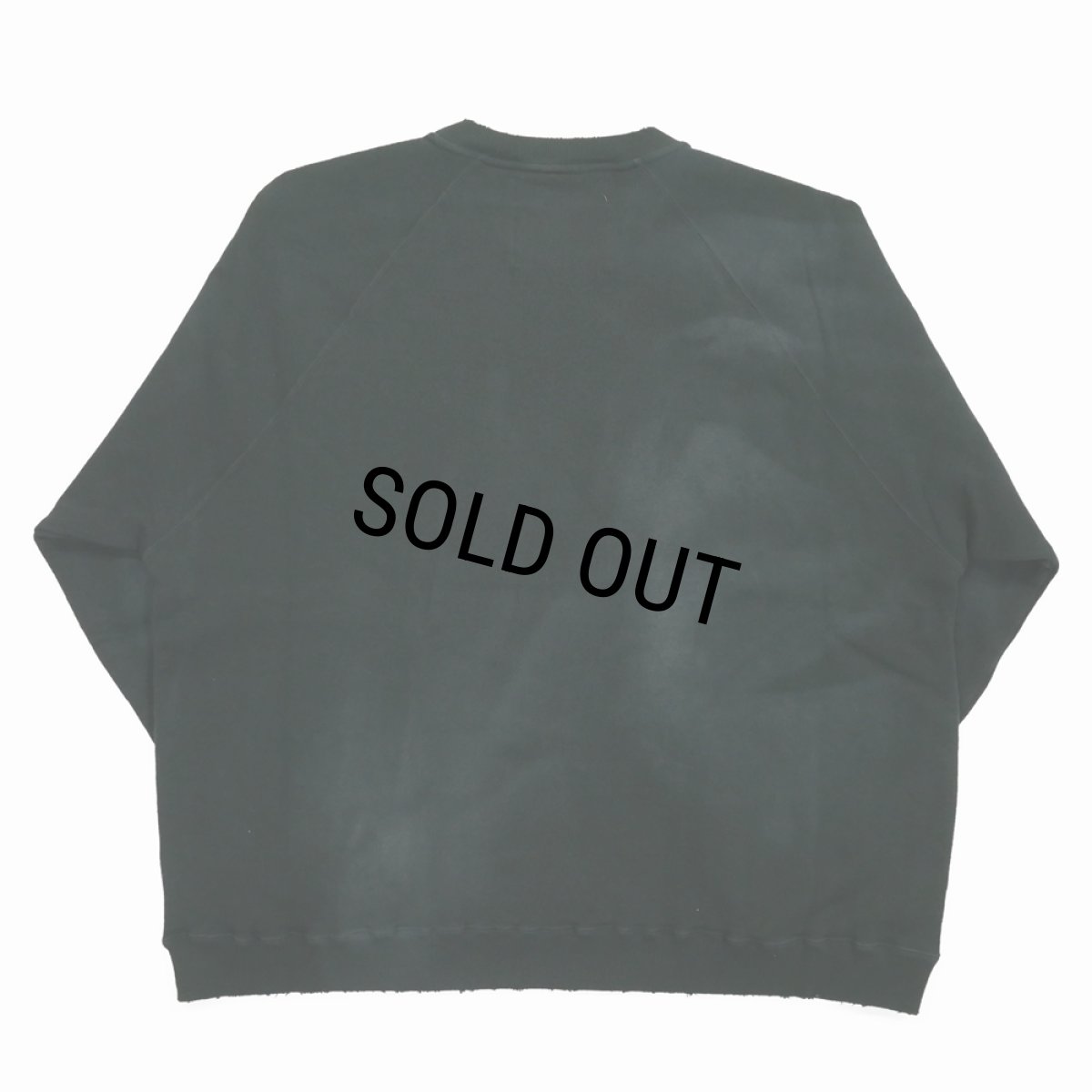 画像2: DAIRIKU/"Water-repellent" Vintage Wash Sweater（Mud Black）［クルーネックスウェット-23秋冬］ (2)