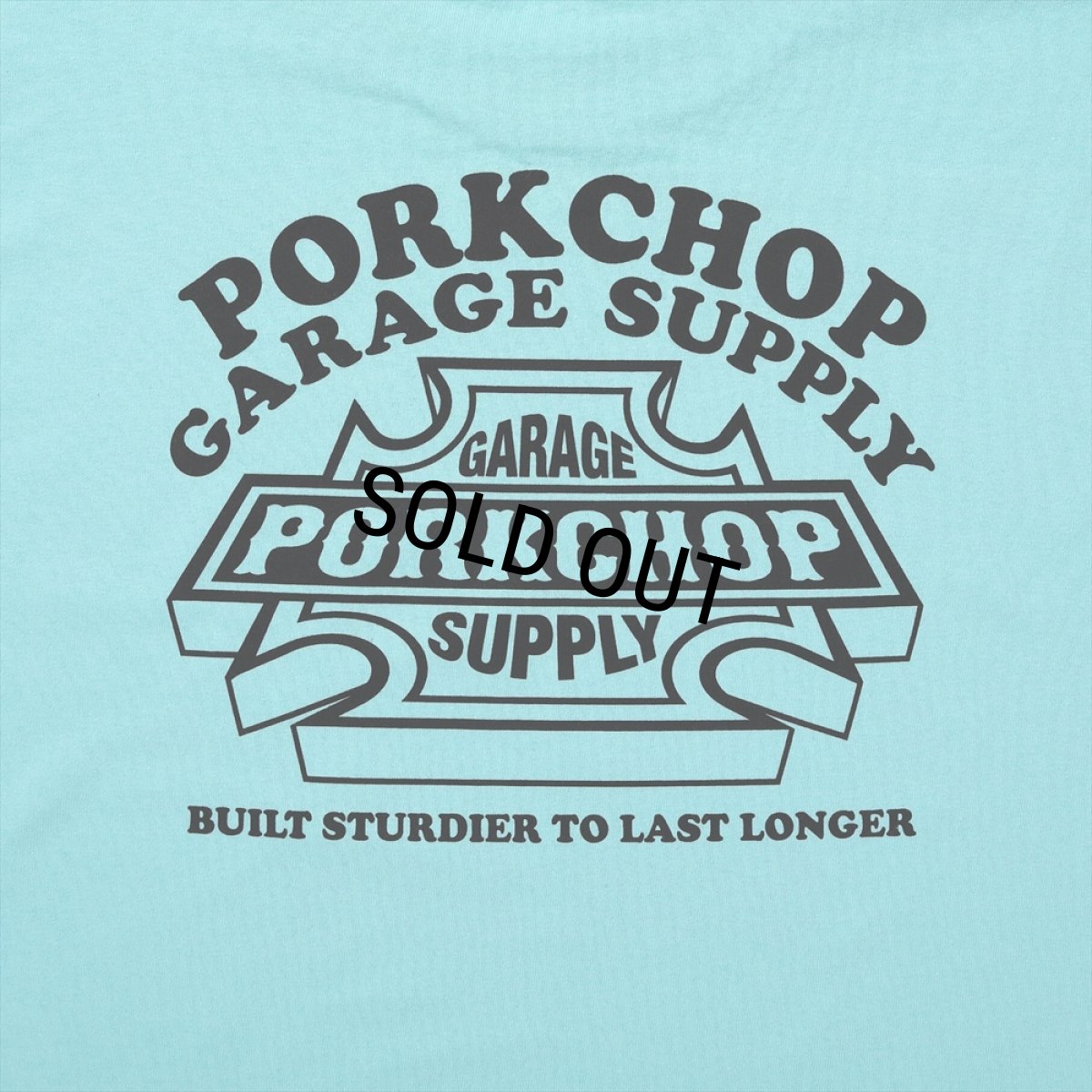 画像4: PORKCHOP/WILD PORK L/S TEE（CELADON）［プリント長袖T-23秋冬］ (4)