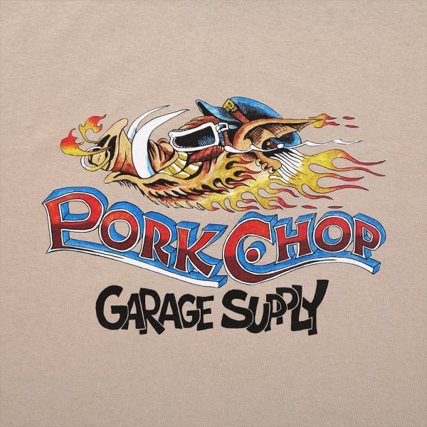 画像3: PORKCHOP/WILD PORK L/S TEE（SAND）［プリント長袖T-23秋冬］