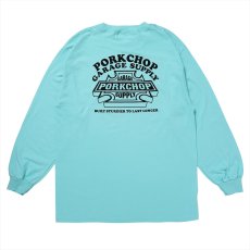 画像2: PORKCHOP/WILD PORK L/S TEE（CELADON）［プリント長袖T-23秋冬］ (2)