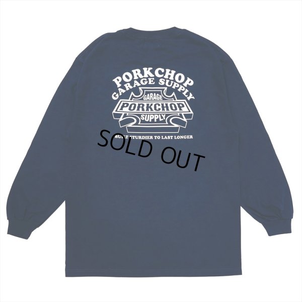 画像2: PORKCHOP/WILD PORK L/S TEE（NAVY）［プリント長袖T-23秋冬］