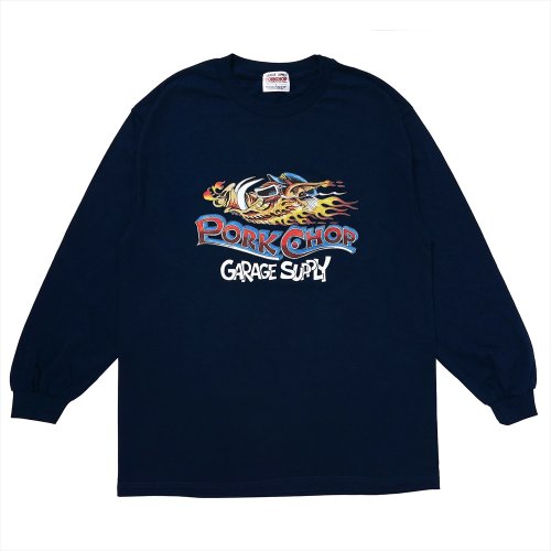 他の写真1: PORKCHOP/WILD PORK L/S TEE（NAVY）［プリント長袖T-23秋冬］