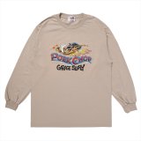 PORKCHOP/WILD PORK L/S TEE（SAND）［プリント長袖T-23秋冬］