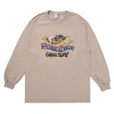 PORKCHOP/WILD PORK L/S TEE（SAND）［プリント長袖T-23秋冬］