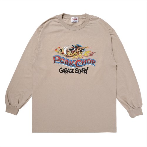 他の写真1: PORKCHOP/WILD PORK L/S TEE（SAND）［プリント長袖T-23秋冬］