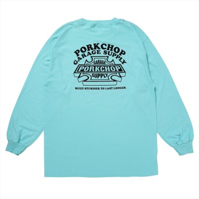 画像2: PORKCHOP/WILD PORK L/S TEE（CELADON）［プリント長袖T-23秋冬］