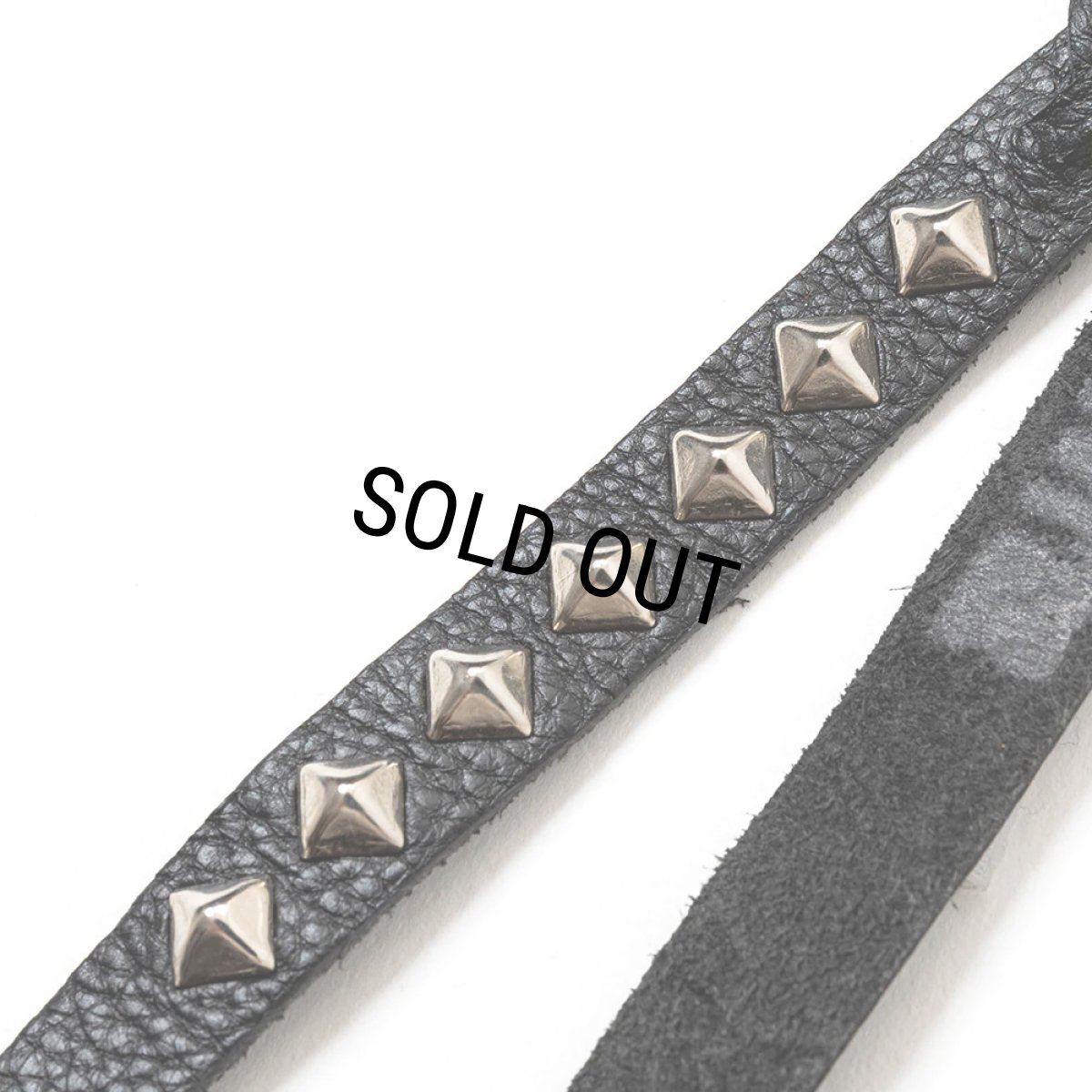 画像3: CALEE/STUDS LEATHER ASSORT KEY RING＜TYPE II＞C（Black/C）［スタッズレザーキーリング-23秋冬］ (3)