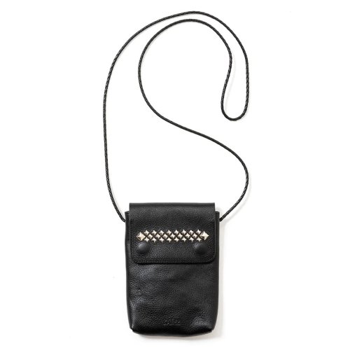 他の写真1: CALEE/STUDS LEATHER SHOULDER POUCH（BLACK）［スタッズレザーショルダーポーチ-23秋冬］