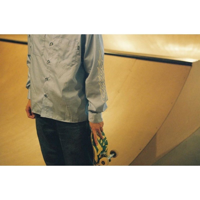 画像3: CHALLENGER/L/S FIRE WORK SHIRT（SAX BLUE）［ファイヤーワークシャツ-23秋冬］