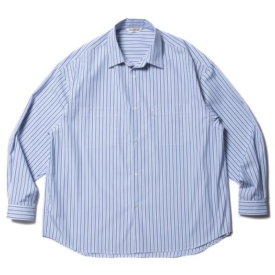 画像1: COOTIE PRODUCTIONS/Stripe Broad L/S Shirt（THOMAS MASON）（White）［ストライプブロードシャツ-23秋冬］