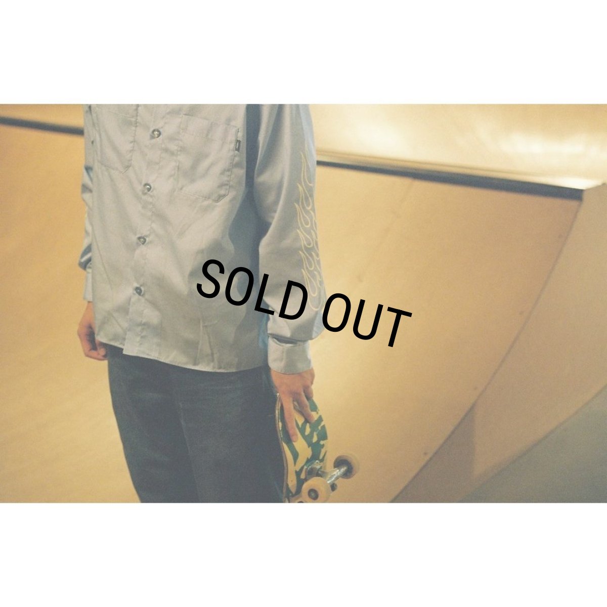 画像3: CHALLENGER/L/S FIRE WORK SHIRT（BEIGE）［ファイヤーワークシャツ-23秋冬］ (3)