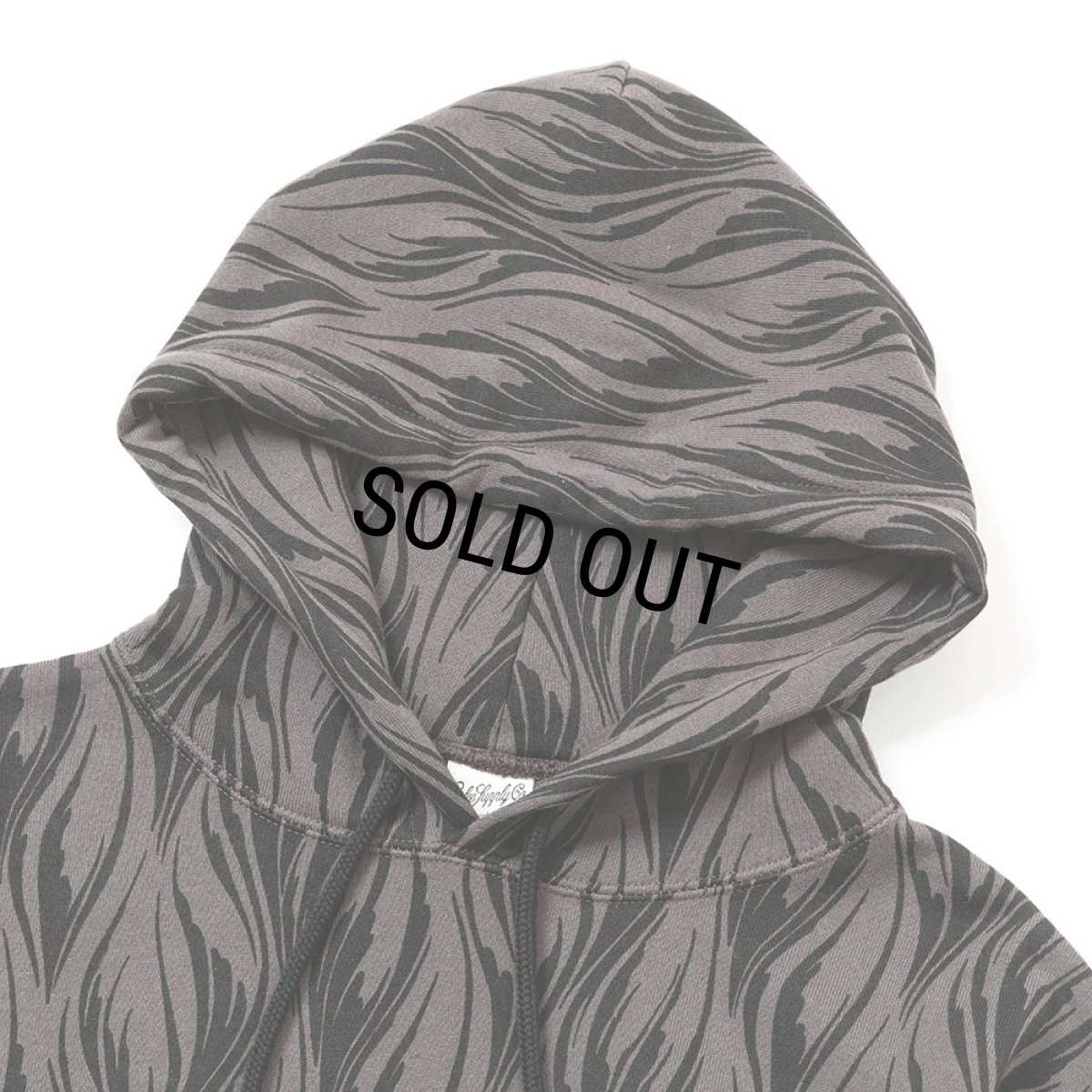 画像2: CALEE/FEATER PATTERN PULLOVER HD（CHARCOAL） 【40%OFF】［フェザー柄プルオーバーパーカー-23秋冬］ (2)