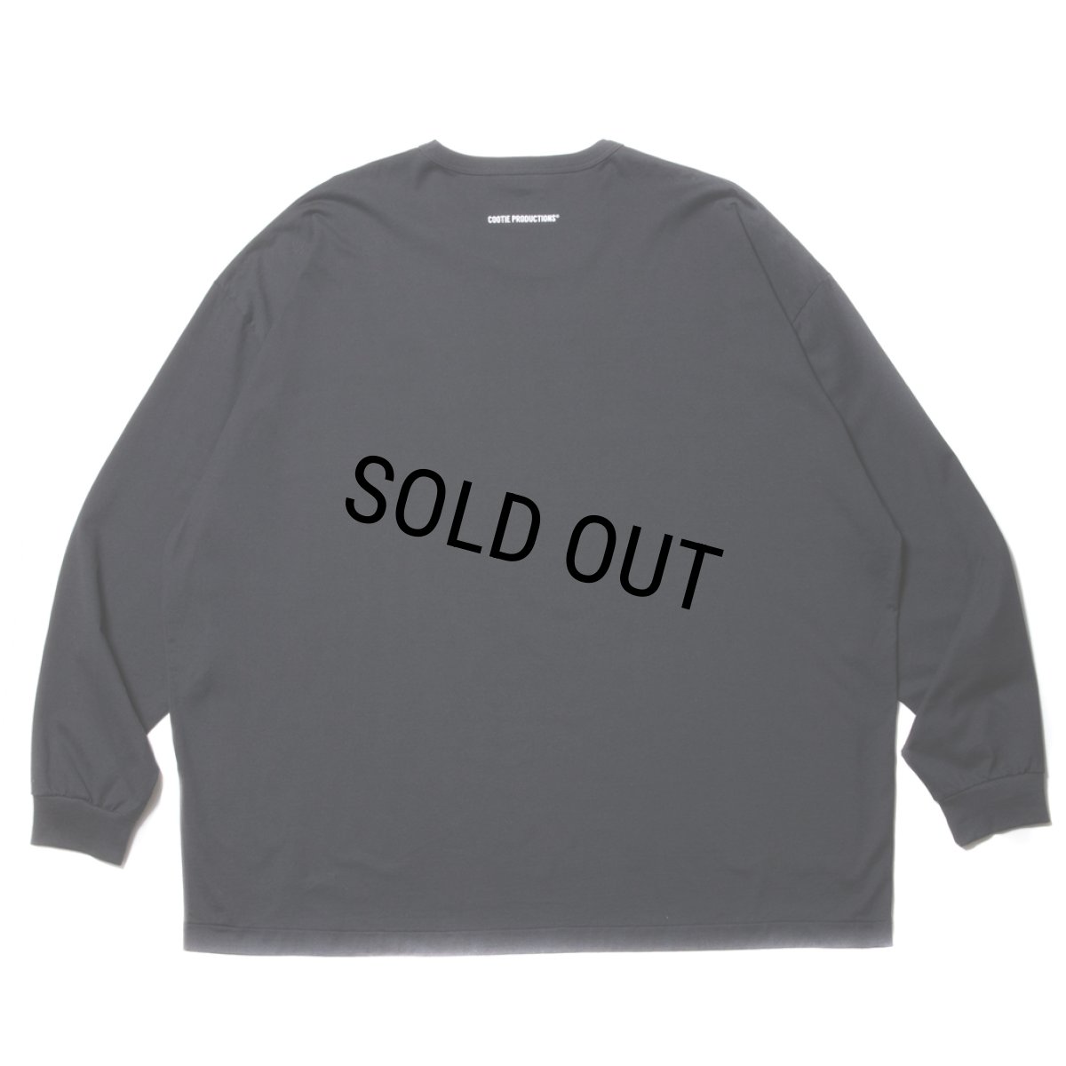 画像2: COOTIE PRODUCTIONS/Supima Oversized L/S Tee（Black）［スーピマオーバーサイズ長袖T-23秋冬］ (2)
