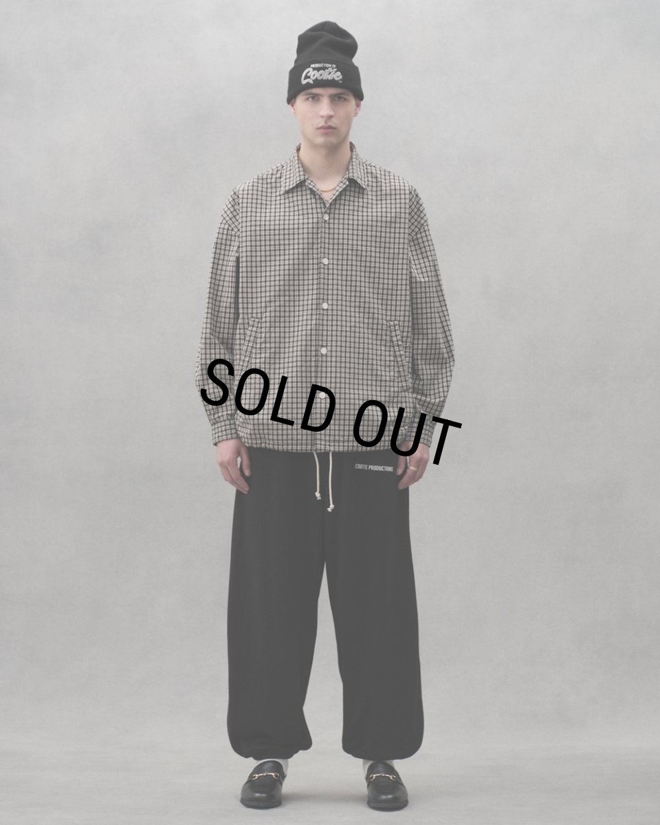 画像5: COOTIE PRODUCTIONS/Check Weather Cloth O/C Jacket（Black）［チェックオープンカラーJKT-23秋冬］ (5)