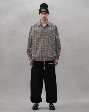 画像5: COOTIE PRODUCTIONS/Check Weather Cloth O/C Jacket（Black）［チェックオープンカラーJKT-23秋冬］ (5)