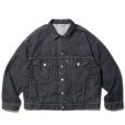 画像1: COOTIE PRODUCTIONS/3rd Type Denim Jacket（Black Fade）［サードタイプデニムJKT-23秋冬］ (1)