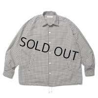 COOTIE PRODUCTIONS/Check Weather Cloth O/C Jacket（Black）［チェックオープンカラーJKT-23秋冬］