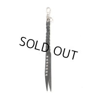 CALEE/STUDS LEATHER ASSORT KEY RING＜TYPE II＞C（Black/C）［スタッズレザーキーリング-23秋冬］