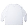 画像1: COOTIE PRODUCTIONS/Supima Oversized L/S Tee（White）［スーピマオーバーサイズ長袖T-23秋冬］ (1)