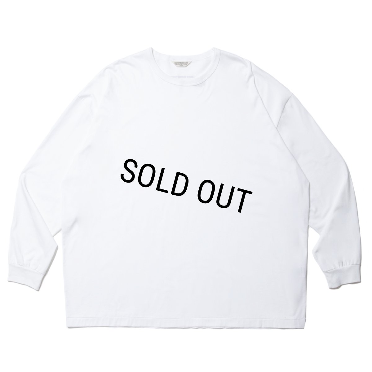 画像1: COOTIE PRODUCTIONS/Supima Oversized L/S Tee（White）［スーピマオーバーサイズ長袖T-23秋冬］ (1)