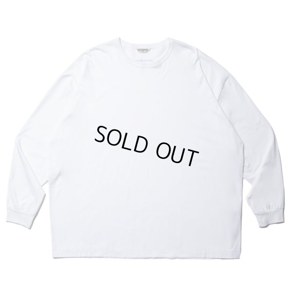画像1: COOTIE PRODUCTIONS/Supima Oversized L/S Tee（White）［スーピマオーバーサイズ長袖T-23秋冬］