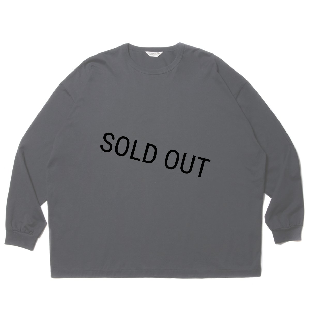 画像1: COOTIE PRODUCTIONS/Supima Oversized L/S Tee（Black）［スーピマオーバーサイズ長袖T-23秋冬］ (1)