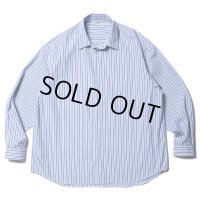 COOTIE PRODUCTIONS/Stripe Broad L/S Shirt（THOMAS MASON）（White）［ストライプブロードシャツ-23秋冬］