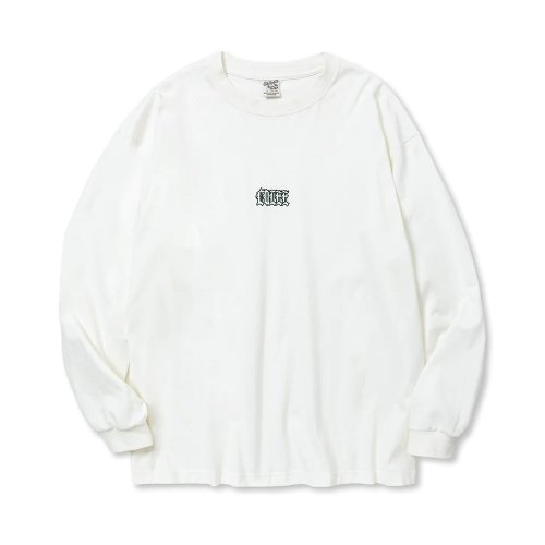 他の写真1: CALEE/CAL EMBROIDERY DROP SHOULDER L/S TEE（WHITE） 【30%OFF】［ドロップショルダー長袖T-23秋冬］