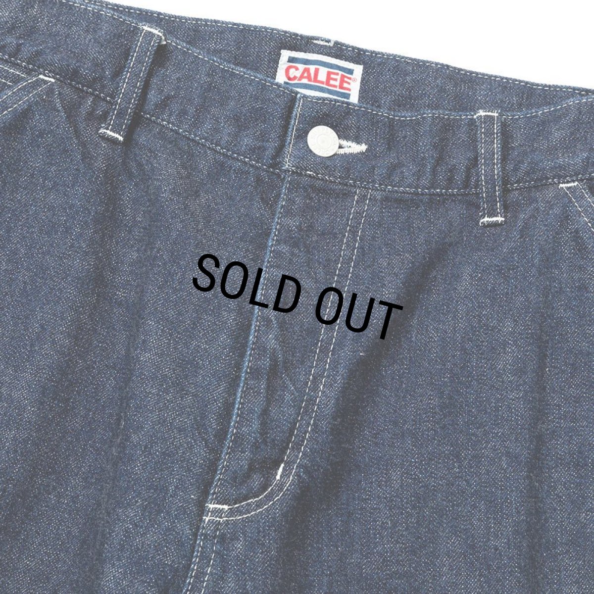 画像3: CALEE/VINTAGE REPRODUCT DENIM PAINTER PANTS＜OW＞（INDIGO BLUE）［デニムペインターパンツ-23秋冬］ (3)