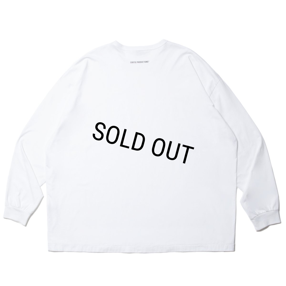 画像2: COOTIE PRODUCTIONS/Supima Oversized L/S Tee（White）［スーピマオーバーサイズ長袖T-23秋冬］ (2)