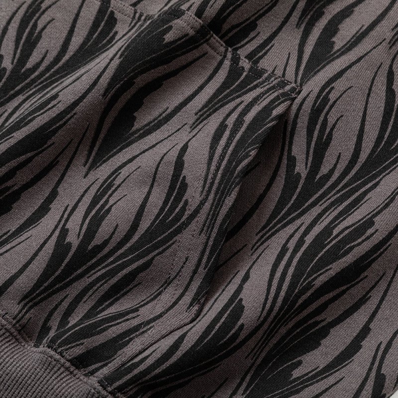 画像3: CALEE/FEATER PATTERN PULLOVER HD（CHARCOAL） 【40%OFF】［フェザー柄プルオーバーパーカー-23秋冬］