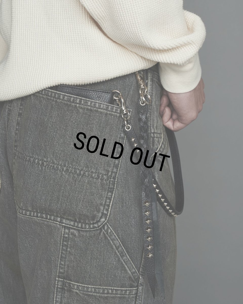 画像5: CALEE/STUDS LEATHER ASSORT KEY RING＜TYPE II＞C（Black/C）［スタッズレザーキーリング-23秋冬］ (5)