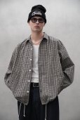 画像3: COOTIE PRODUCTIONS/Check Weather Cloth O/C Jacket（Black）［チェックオープンカラーJKT-23秋冬］