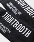 画像3: TIGHTBOOTH/LABEL LOGO HIGH SOCKS（Black）［ハイソックス-23秋冬］ (3)