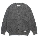 WACKO MARIA/CLASSIC KNIT CARDIGAN（GRAY）［クラシックニットカーディガン-23秋冬］