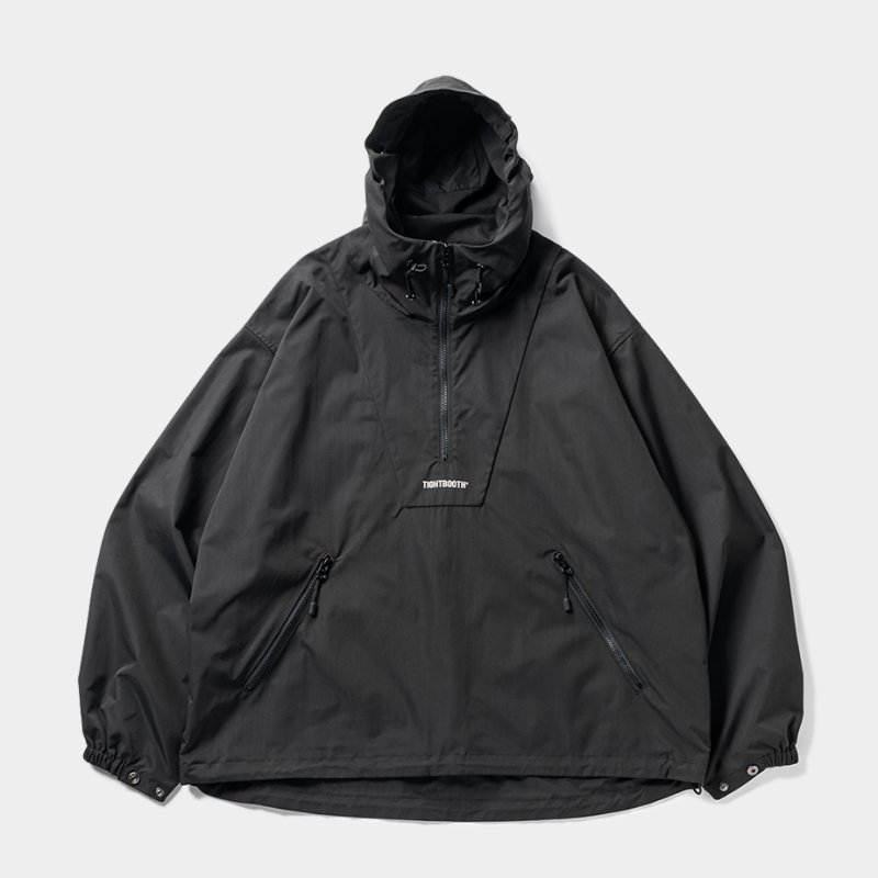 画像1: TIGHTBOOTH/LABEL ANORAK（Black）［アノラックJKT-23秋冬］