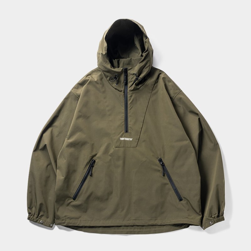 画像1: TIGHTBOOTH/LABEL ANORAK（Olive）［アノラックJKT-23秋冬］