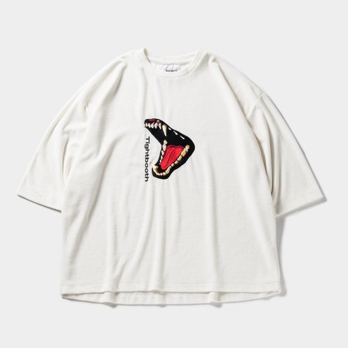 他の写真1: TIGHTBOOTH/BITE VELOUR 3/4 SLEEVE TEE（White） 【30%OFF】［ベロア7分袖T-23秋冬］