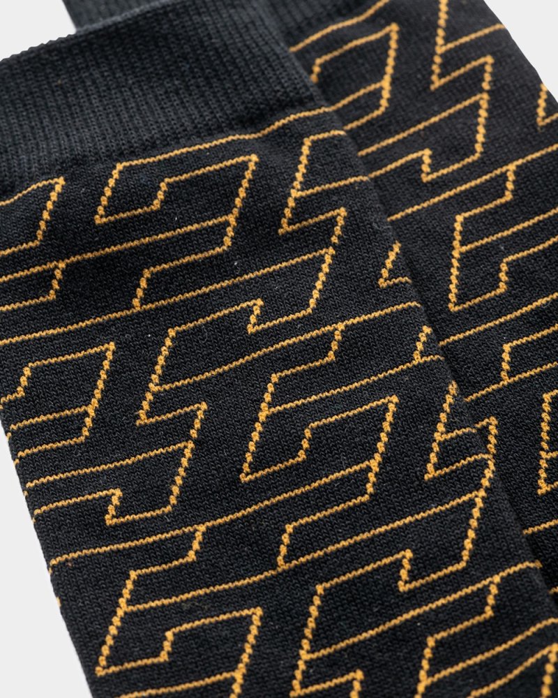 画像3: TIGHTBOOTH/T JACQUARD SOCKS（Black）［ジャガードソックス-23秋冬］