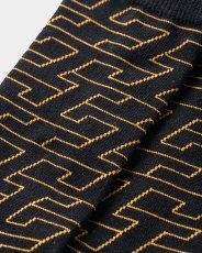 画像4: TIGHTBOOTH/T JACQUARD SOCKS（Black）［ジャガードソックス-23秋冬］ (4)