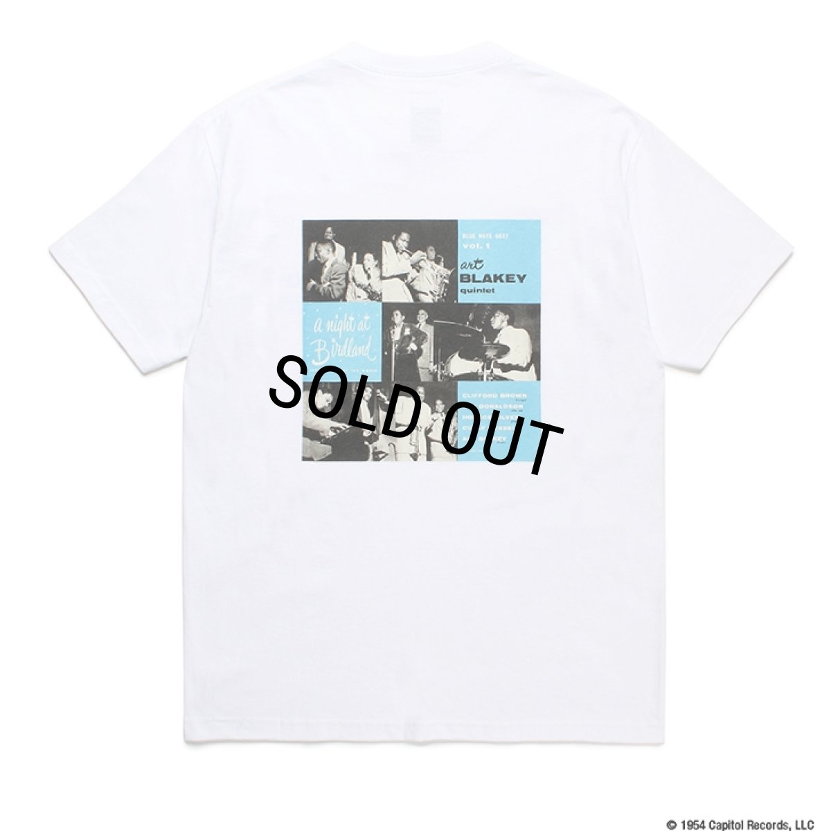 画像1: WACKO MARIA/BLUE NOTE / T-SHIRT（TYPE-1）（WHITE）［プリントT-23秋冬］ (1)