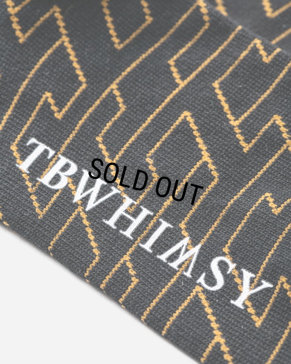 画像5: TIGHTBOOTH/T JACQUARD SOCKS（Black）［ジャガードソックス-23秋冬］ (5)