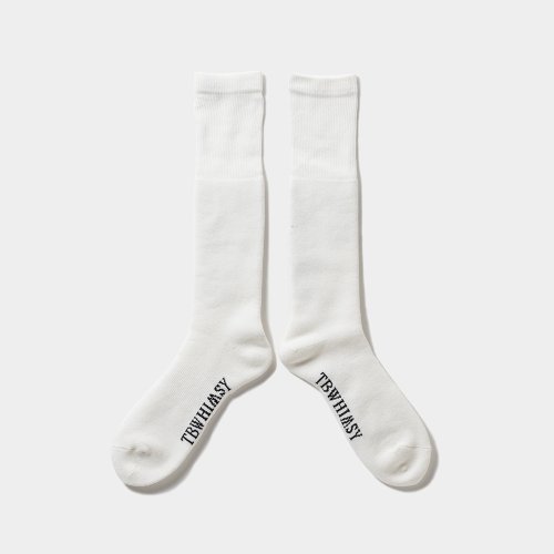 他の写真2: TIGHTBOOTH/LABEL LOGO HIGH SOCKS（White）［ハイソックス-23秋冬］