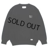 WACKO MARIA/CLASSIC KNIT SWEATER（BLACK）［クラシックニットセーター-23秋冬］