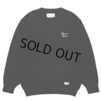 WACKO MARIA/CLASSIC KNIT SWEATER（BLACK）［クラシックニットセーター-23秋冬］