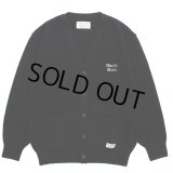 WACKO MARIA/CLASSIC KNIT CARDIGAN（BLACK）［クラシックニットカーディガン-23秋冬］